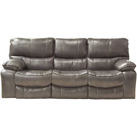 Power Lay Flat Reclining Sofa with Welt Stitching